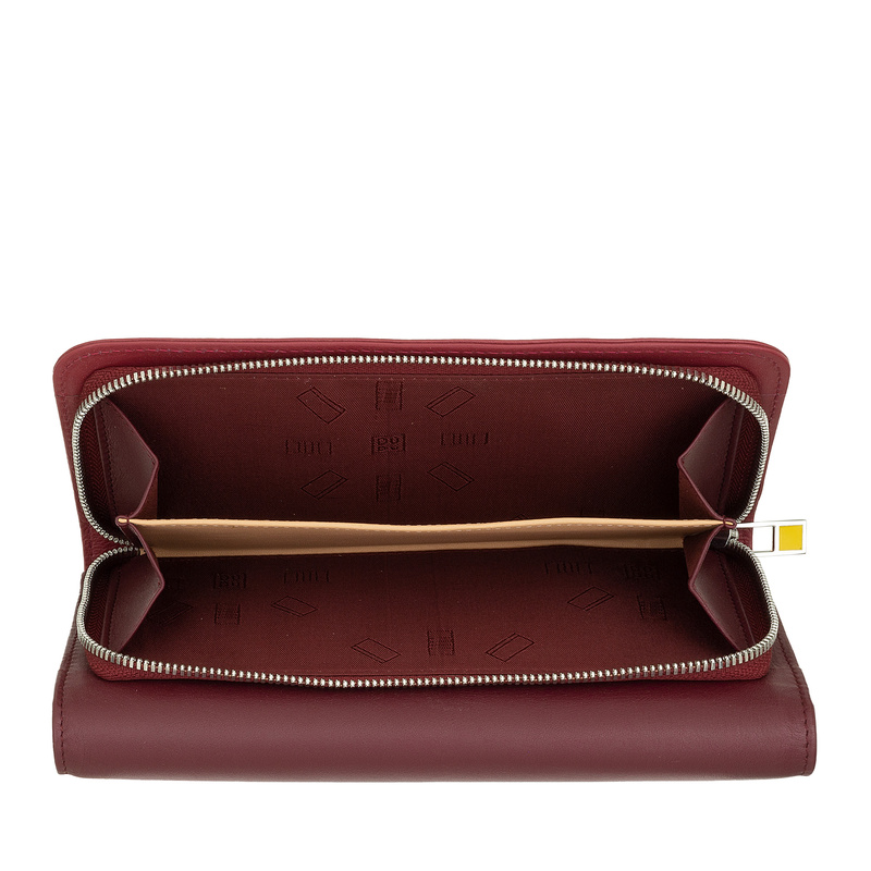 Portmonetka damska podłużna skórzana duża DUDU