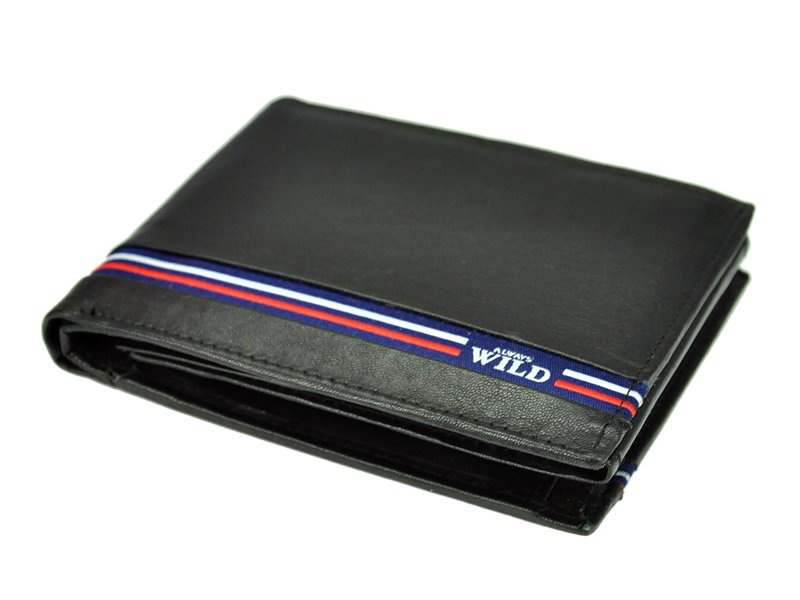 Rozbudowany Skórzany męski portfel Wild z RFID