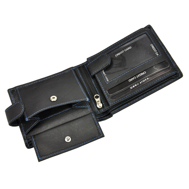 Skórzany męski portfel Money Kepper CC 5130B