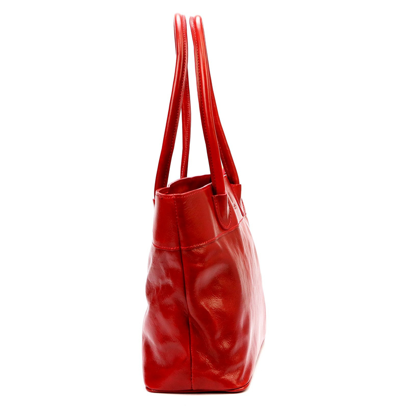 Skórzana duża elegancka damska shopperbag torebka na ramię Florence