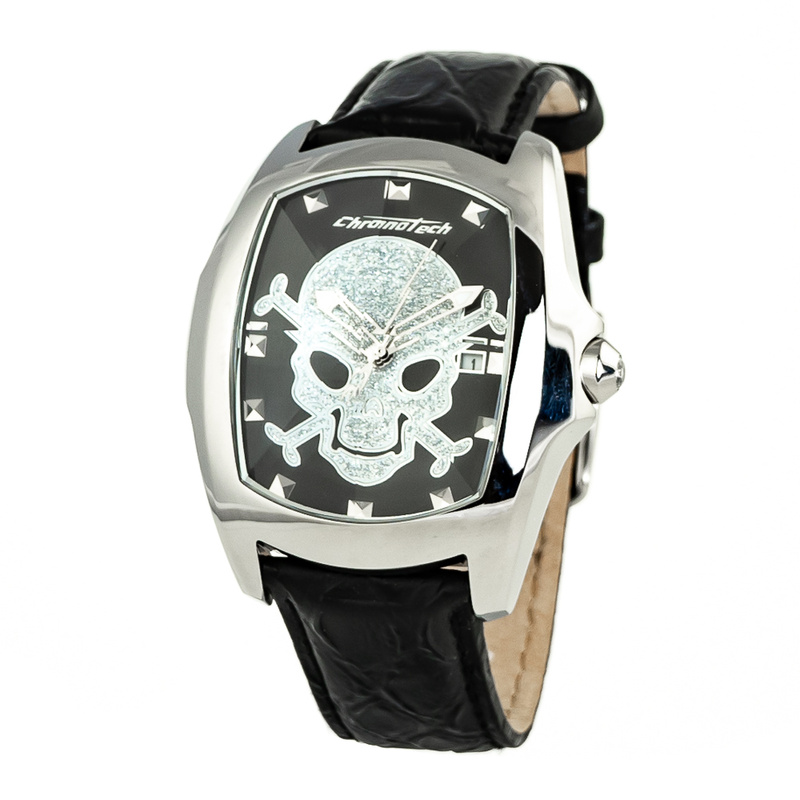 Zegarek CHRONOTECH CT7896M-102. Kwarcowy, Kolor czarny. Mężczyzna.