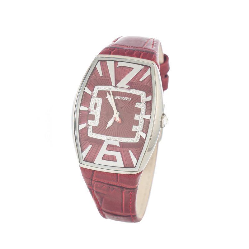 Zegarek CHRONOTECH CT7019LS-08. Kwarcowy, Kolor czerwony. Kobieta.