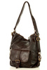 Torba skórzana dla wymagających z opcją plecak old school leather bag - MARCO MAZZINI ciemny brąz caffe