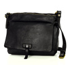 MARCO MAZZINI Torebka skórzana messenger retro bag czarny