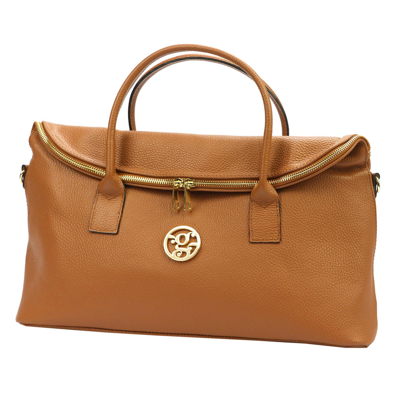 Gregorio Duża torebka damska do ręki elegancka ze skóry naturalnej