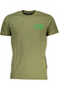 ZIELONY T-SHIRT MĘSKI Z KRÓTKIM RĘKAWEM KLASY CAVALLI