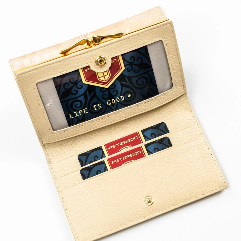 Skórzany damski portfel Peterson PTN PS108-MLF