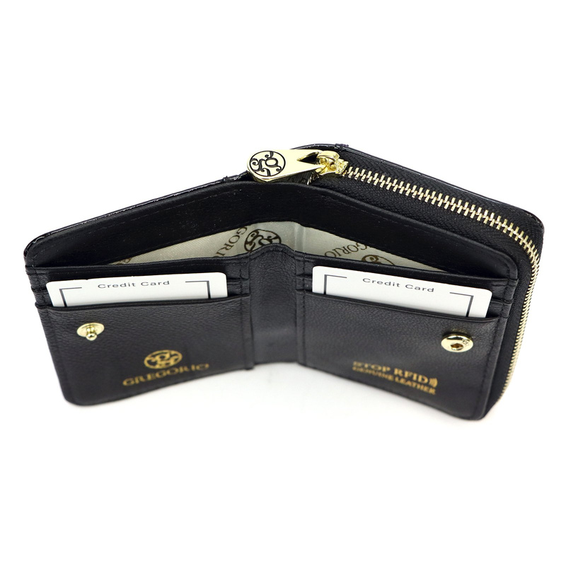 Damski portfel z zewnętrzną przegrodą Gregorio