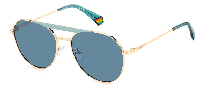 Okulary POLAROID PLD6211SXPEF. Okulary przeciwsłoneczne, Kolor złoty. Unisex.
