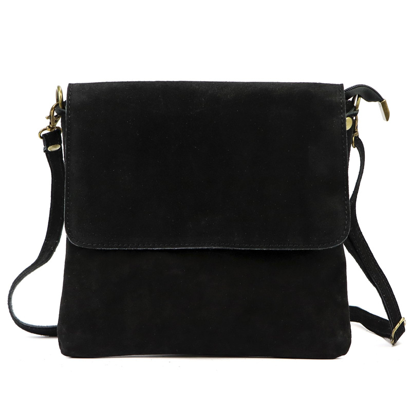 Vera Pelle damska listonoszka skóra naturalna torebka przez ramię z klapą