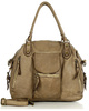 Torba biznesowa bowling retro bag skórzana - MARCO MAZZINI beżowa taupe