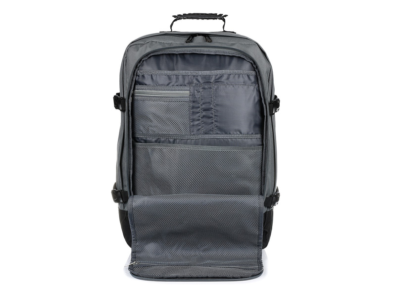Szary Plecak Podróżny Samolotowy Bagaż podręczny Solidny Q74