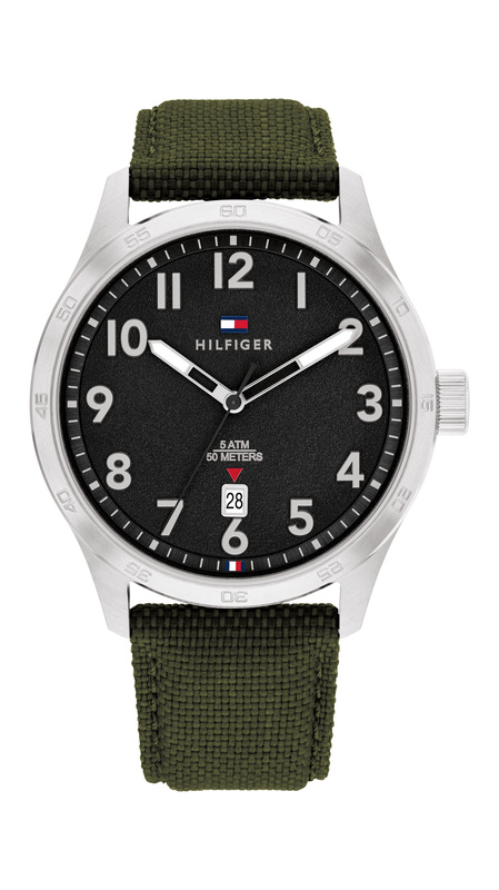 Zegarek TOMMY HILFIGER 1710593. Kwarcowy, Kolor srebrny. Mężczyzna.