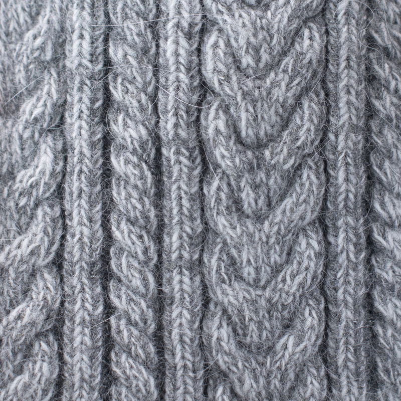 Czapka Angorowy Warkocz