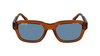 Okulary LACOSTE L6048S-210. Okulary przeciwsłoneczne, Kolor brązowy. Unisex.