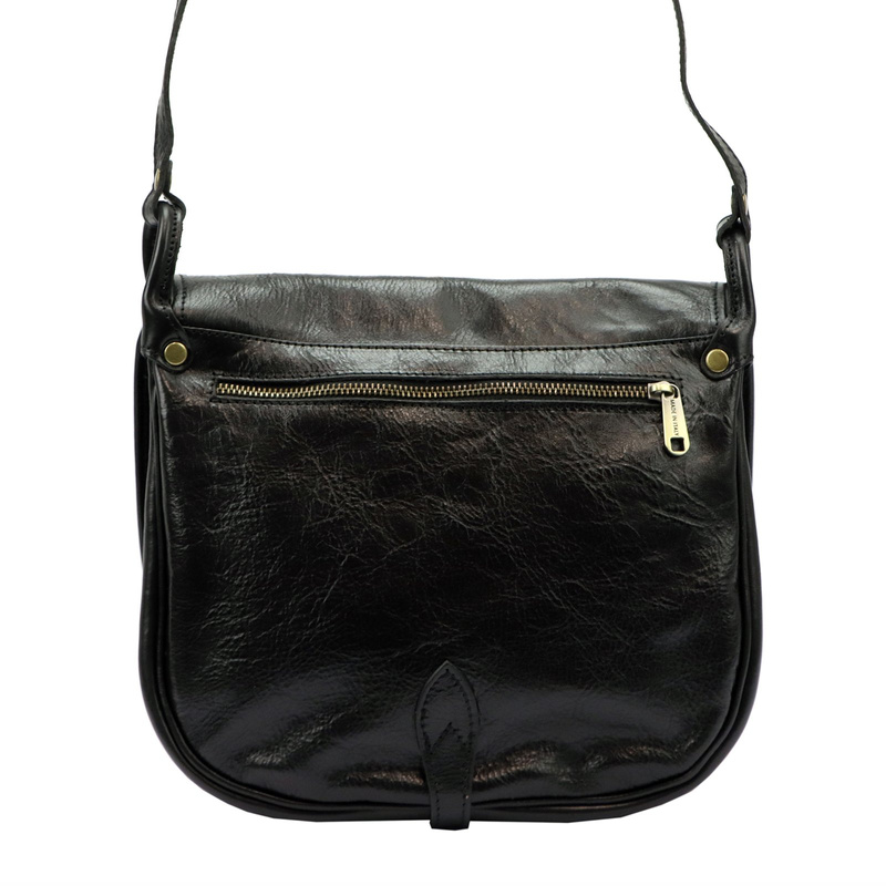 Florence skórzana damska listonoszka torebka na ramię dwukomorowa