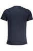 NIEBIESKI T-SHIRT MĘSKI Z KRÓTKIM RĘKAWEM KLASY CAVALLI