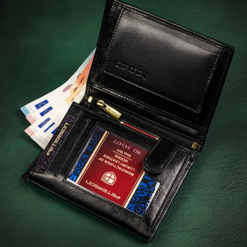 Skórzany męski portfel Peterson PTN N62-VT