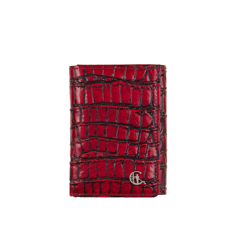 Czerwony portfel damski Canaletto croco PD1135s96 RFID