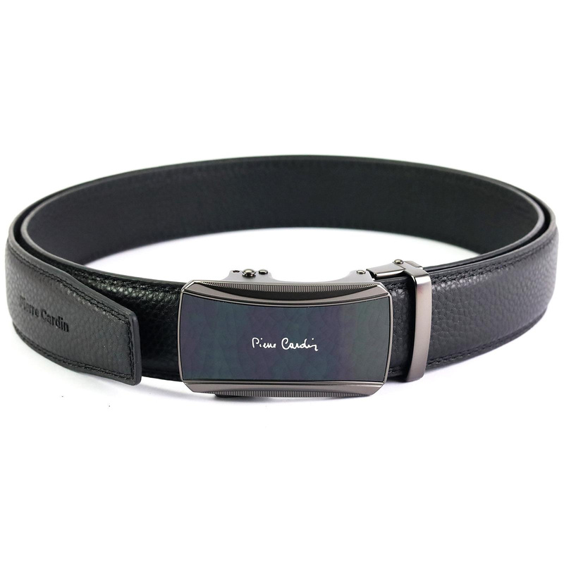 Pierre Cardin męski skórzany pasek do spodni elegancki klamra automatyczna