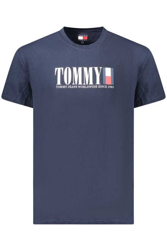 TOMMY HILFIGER MĘSKA KOSZULKA Z KRÓTKIM RĘKAWEM NIEBIESKA