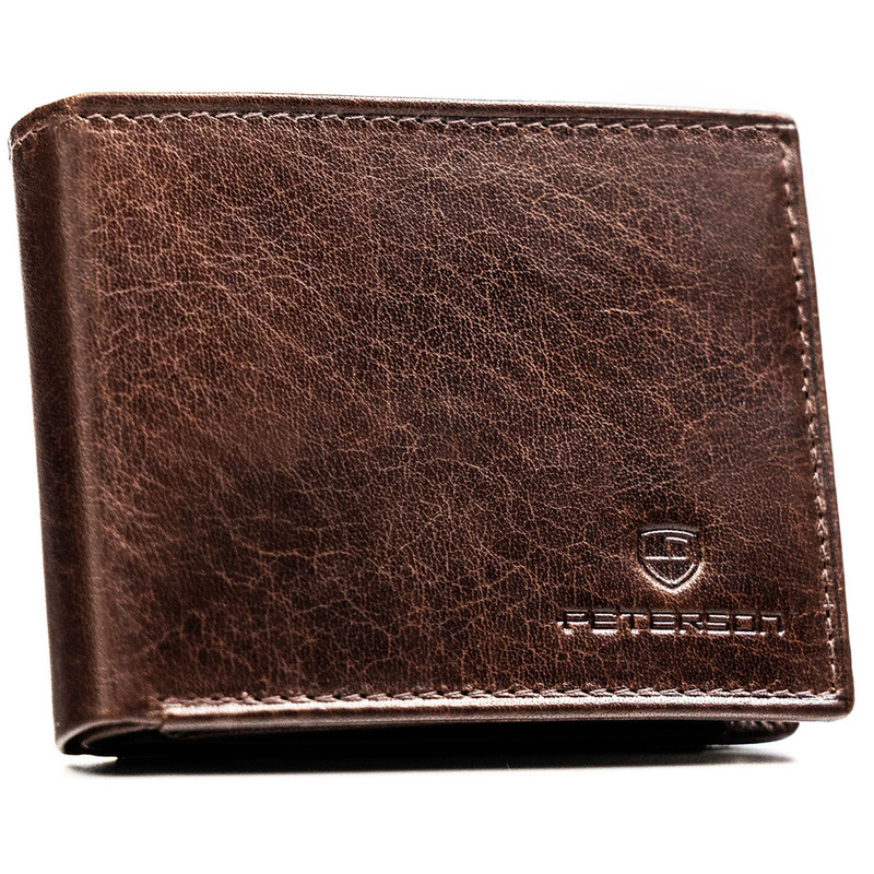 Skórzany męski portfel Peterson PTN RM-22-BUF