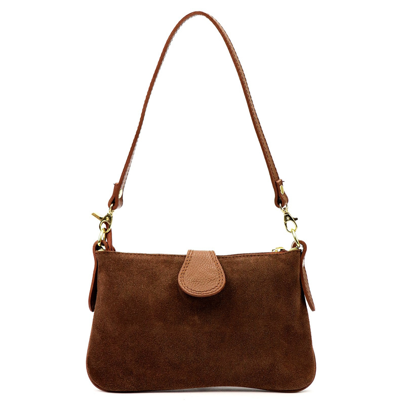 Luka Damska listonoszka torebka przez ramię ze skóry naturalnej kieszeń