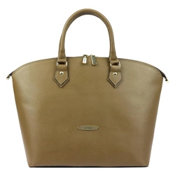 Duża Damska torebka na ramię shopperbag ze skóry naturalnej Pierre Cardin