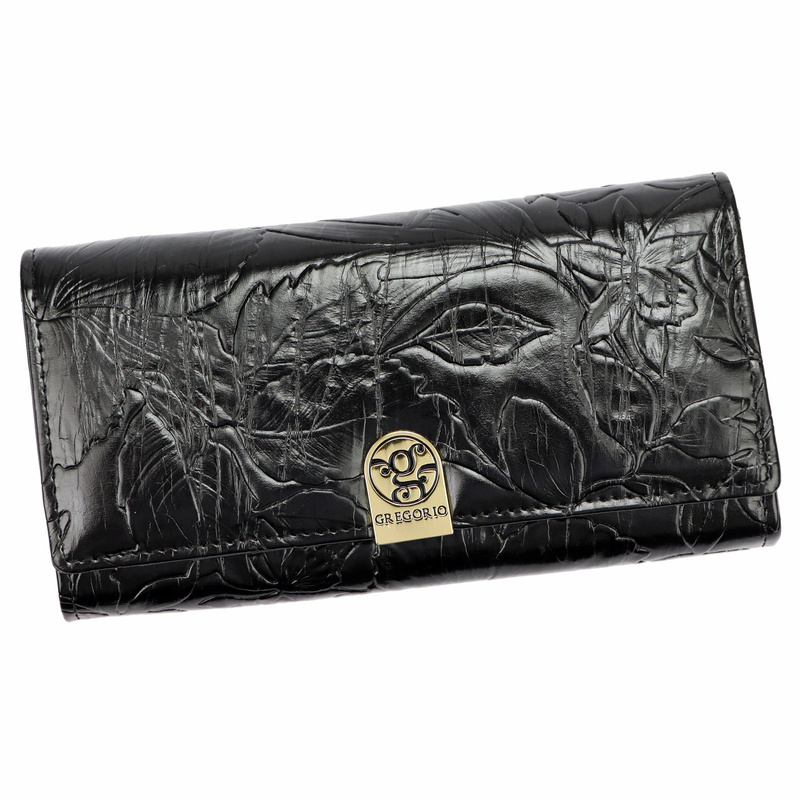 skóra naturalna + Damski portfel ze skóry ekologicznej Gregorio HL-100