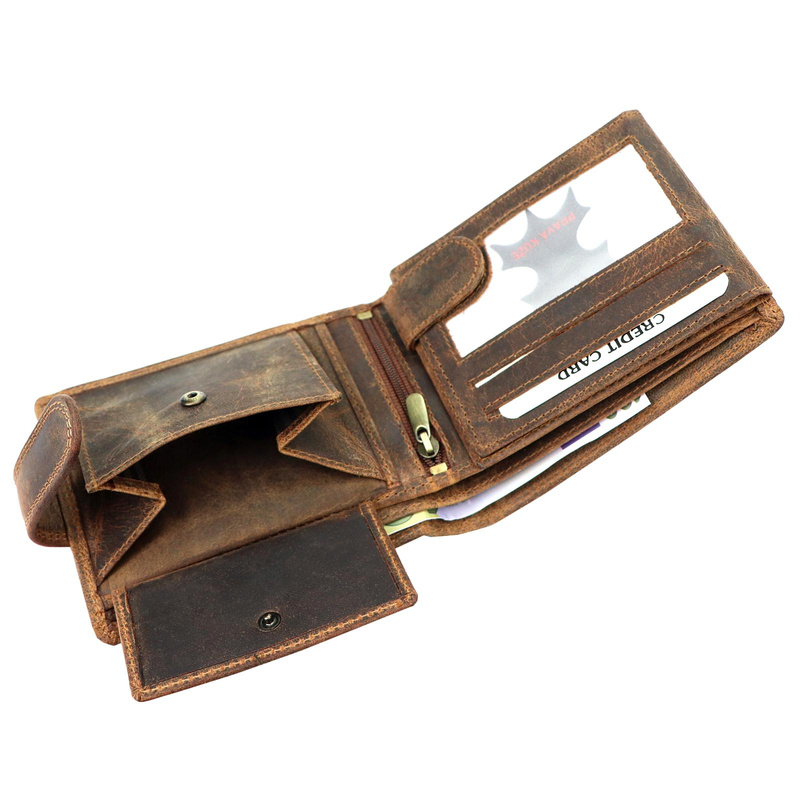 Skórzany męski portfel Wild L895-012