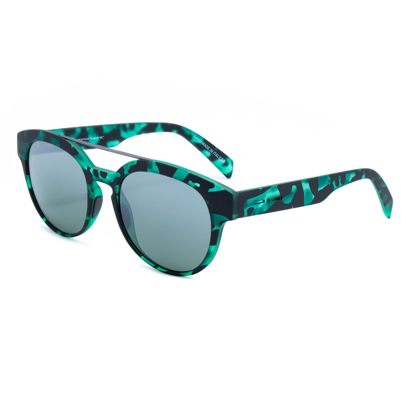 Okulary ITALIA INDEPENDENT 0900-152-000. Okulary przeciwsłoneczne, Kolor czarny zielony. Kobieta.