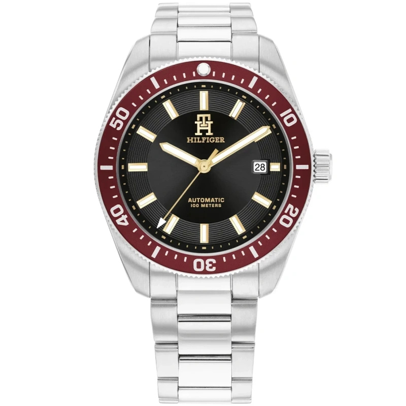 Zegarek TOMMY HILFIGER 1792154. Automatyczny, Kolor czarny. Mężczyzna.