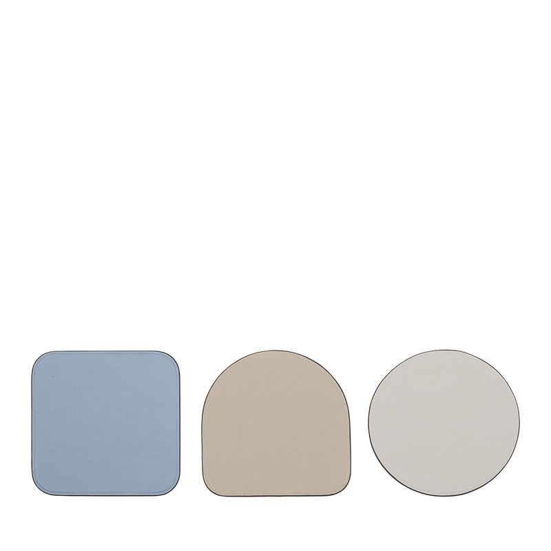 Dudu podstawki kwadratowe i okrągłe podkładki skóra naturalna