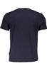 NIEBIESKI T-SHIRT MĘSKI NAPAPIJRI Z KRÓTKIM RĘKAWEM