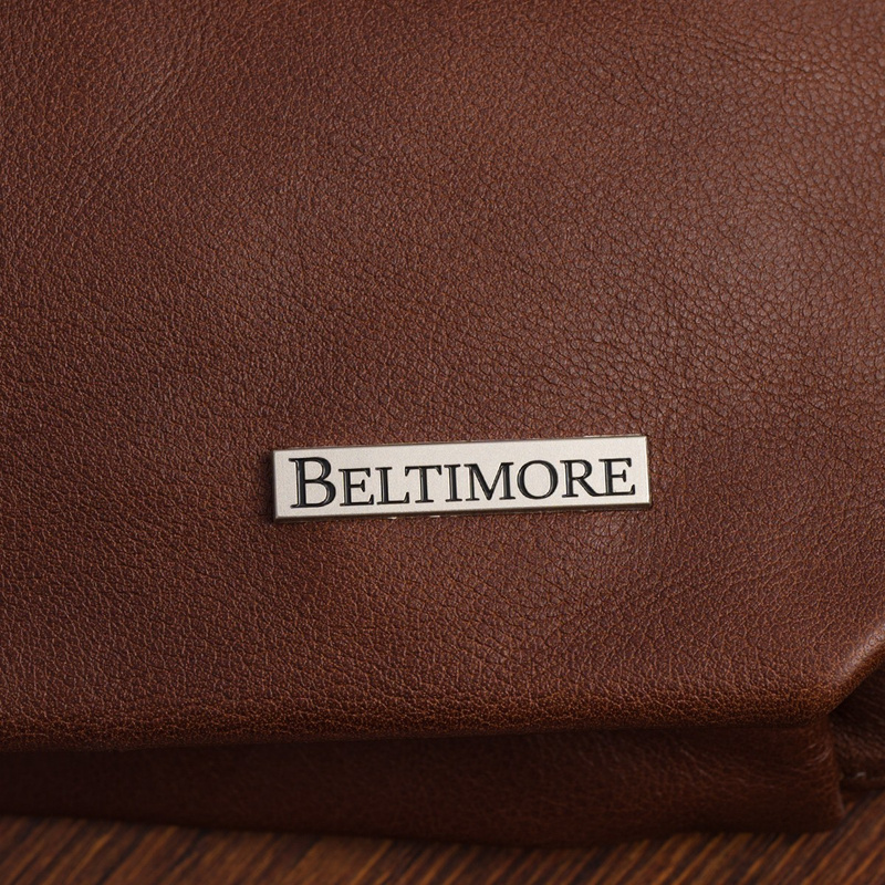 Plecak Torebka Skórzana damska A4 worek Beltimore brązowa U37