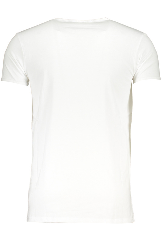 T-SHIRT MĘSKI Z KRÓTKIM RĘKAWEM KLASY CAVALLI BIAŁY