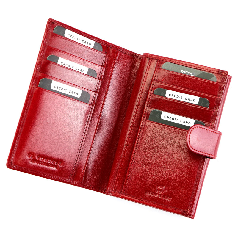 EL FORREST damska portmonetka skóra naturalna pojemny portfel RFID