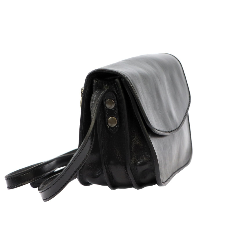 Florence Skórzana listonoszka na ramię 3 komory zamykana klapą elegancka