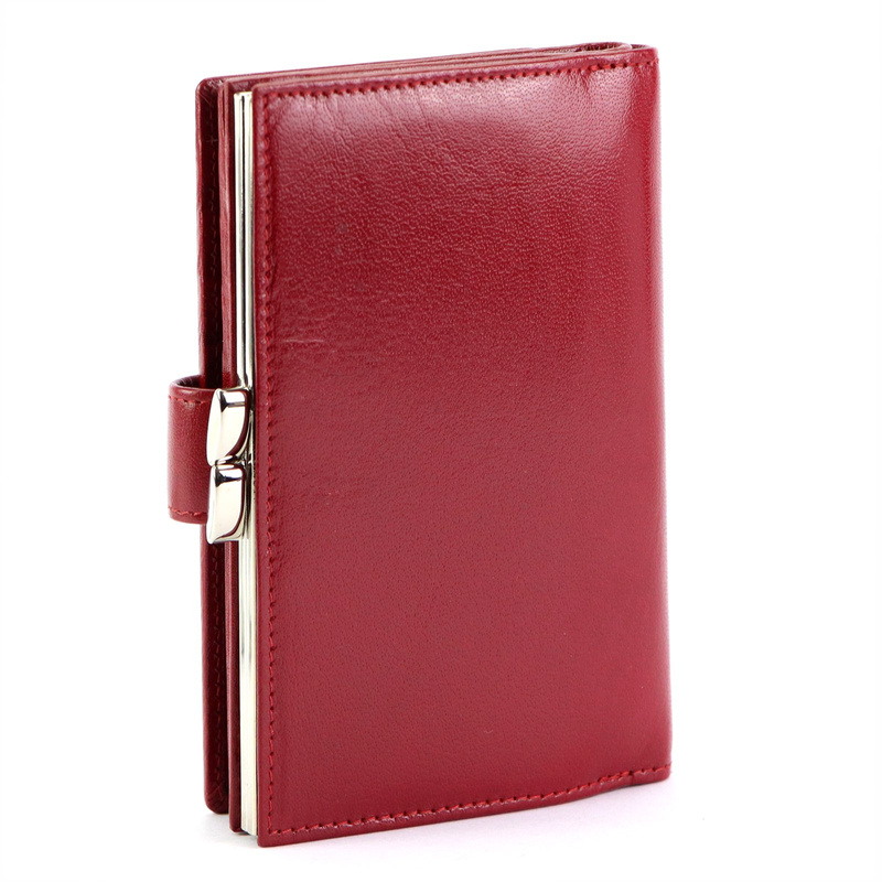 EL FORREST portfel pionowy duży skóra naturalna podłużna portmonetka RFID