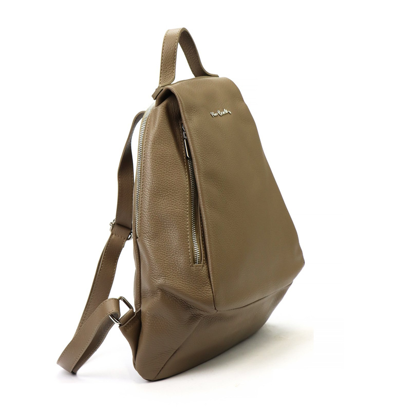 Pierre Cardin damski Skórzany duży plecak miejski duży z kieszeniami