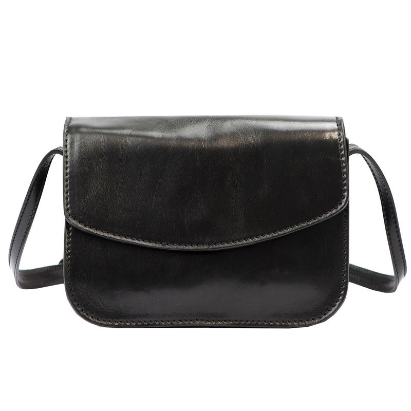 Florence Skórzana listonoszka na ramię 3 komory zamykana klapą elegancka