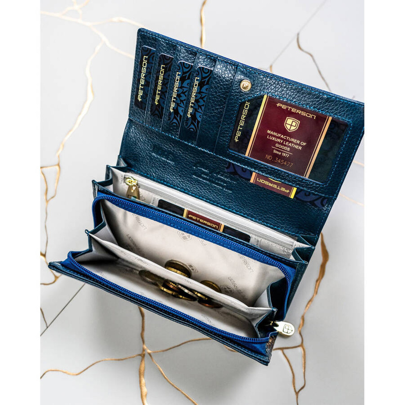 Skórzany damski portfel Peterson PTN 42106-PR