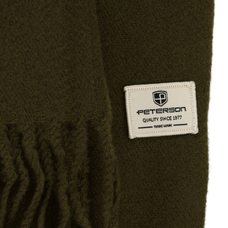 Elegancki szalik damski z poliestru w kolorze khaki - Peterson