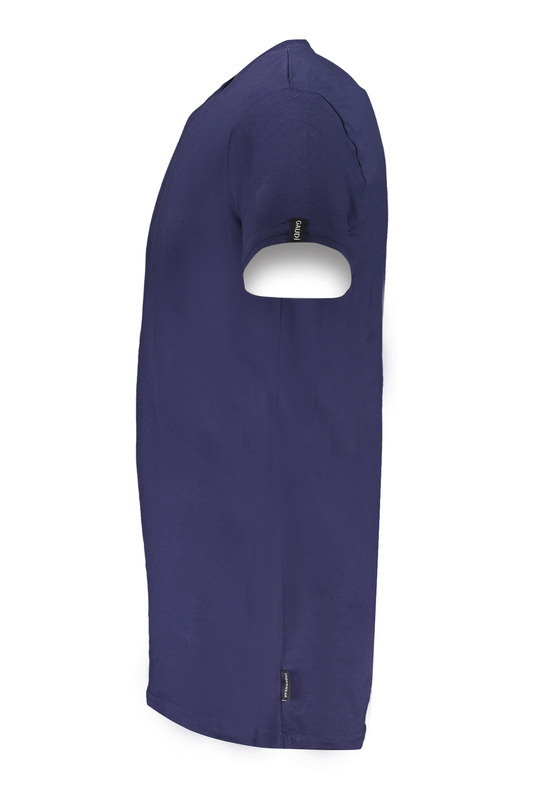 NIEBIESKI T-SHIRT M�SKI Z KR�TKIM R�KAWEM GAUD?