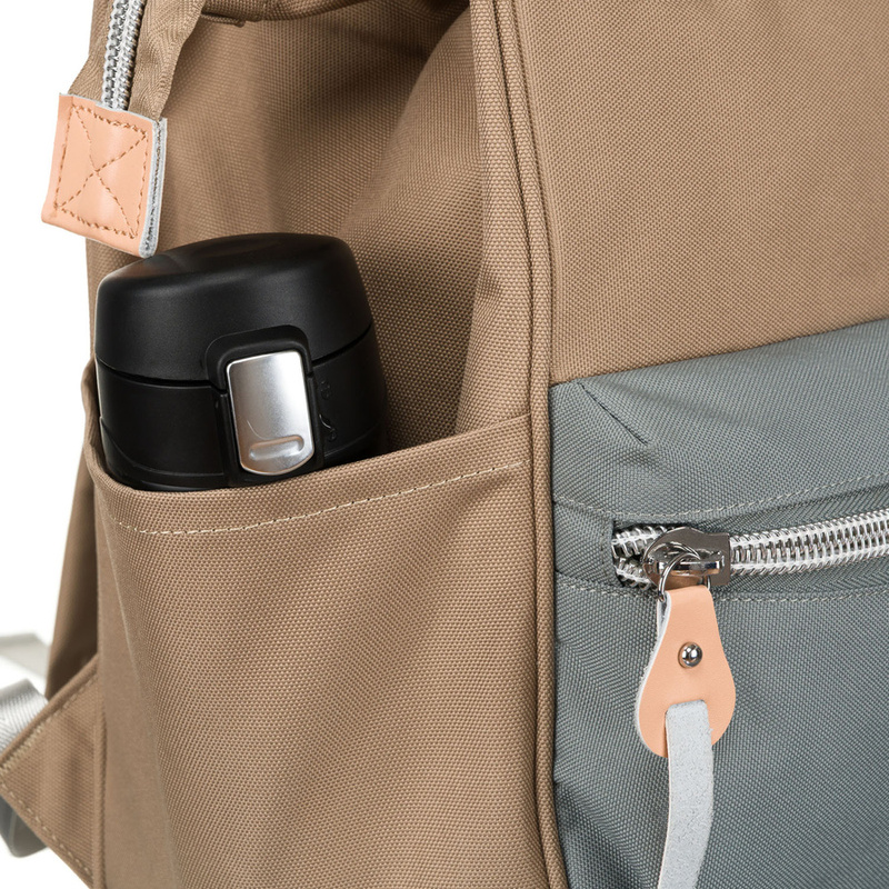 Damski plecak z tworzywa Peterson PTN BETA KHAKI-GRAY