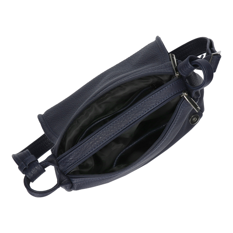 Listonoszka dwukomorowa skórzana klasyczna torebka na ramię Voyager