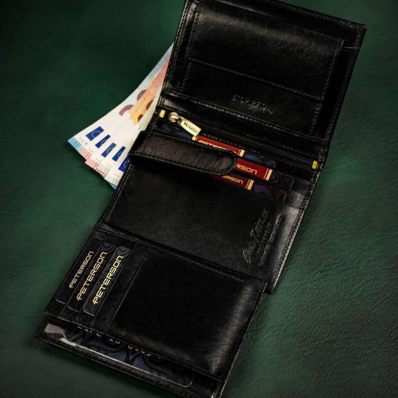 Skórzany męski portfel Peterson PTN N104-VT