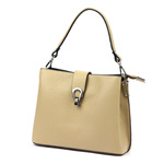 Zgrabna Damska skórzana listonoszka torebka na ramię z organizerem Luka