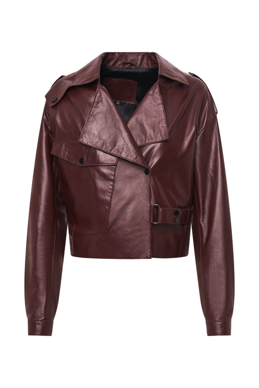 Bukowski Modna Skórzana kurtka damska ramoneska stylowa