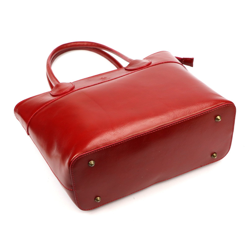 Skórzana duża elegancka damska shopperbag torebka na ramię Florence